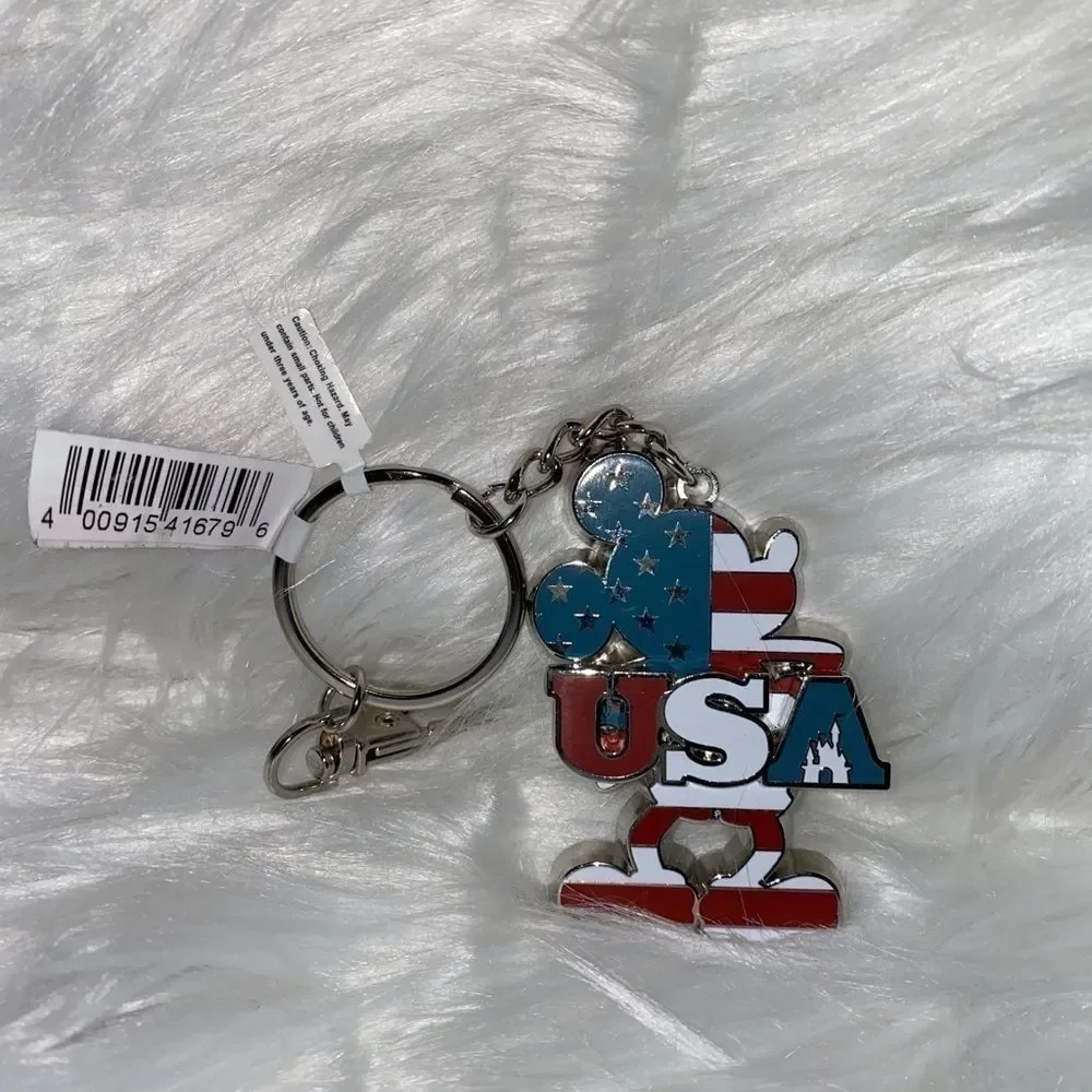 Disney‎ Parks Mickey Mouse USA Patriotic Keychain